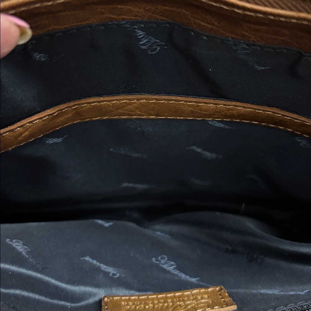 NWT Ashwood Leather Brown Shoulder/Crossbody Bag - Picture 8 of 9